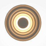 Бра круглое Soft Halo бежевый варинант исполнения - 2 | Loft Concept в Твери