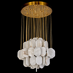 Люстра с овальными подвесками из натурального камня Spatial Composition варинант исполнения - 3 | Loft Concept в Твери