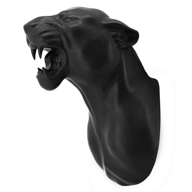 Аксессуар на стену Пантера матовая Abhika LEOPARD HEAD HANGING Черный матовый Аксессуар на стену Пантера матовая Abhika LEOPARD HEAD HANGING Черный матовый в Твери | Loft Concept