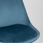 Стул с мягким велюровым сиденьем Arvika Blue варинант исполнения - 7 | Loft Concept в Твери