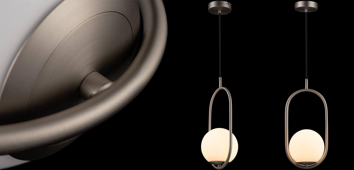 Подвесной светильник B.LUX C Ball oval nickel Подвесной светильник B.LUX C Ball oval nickel - Loft-Concept в Твери