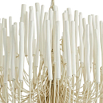 Люстра белая с несколькими ярусами деревянных палочек Bright Wooden Chandelier варинант исполнения - 9 | Loft Concept в Твери