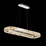 Люстра овальная с мозаичным хрустальным оформлением Sparks of Crystal варинант исполнения - 1 | Loft Concept в Твери