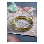 Блюдо фарфоровое с бронзовой ручкой Paradise Dish with Handle варинант исполнения - 3 | Loft Concept в Твери