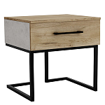 Тумба прикроватная с ящиком в стиле лофт Urban Style Space 2 варинант исполнения - 1 | Loft Concept в Твери