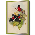 Постер на холсте с изображением птиц Blooming Birds Poster варинант исполнения - 4 | Loft Concept в Твери