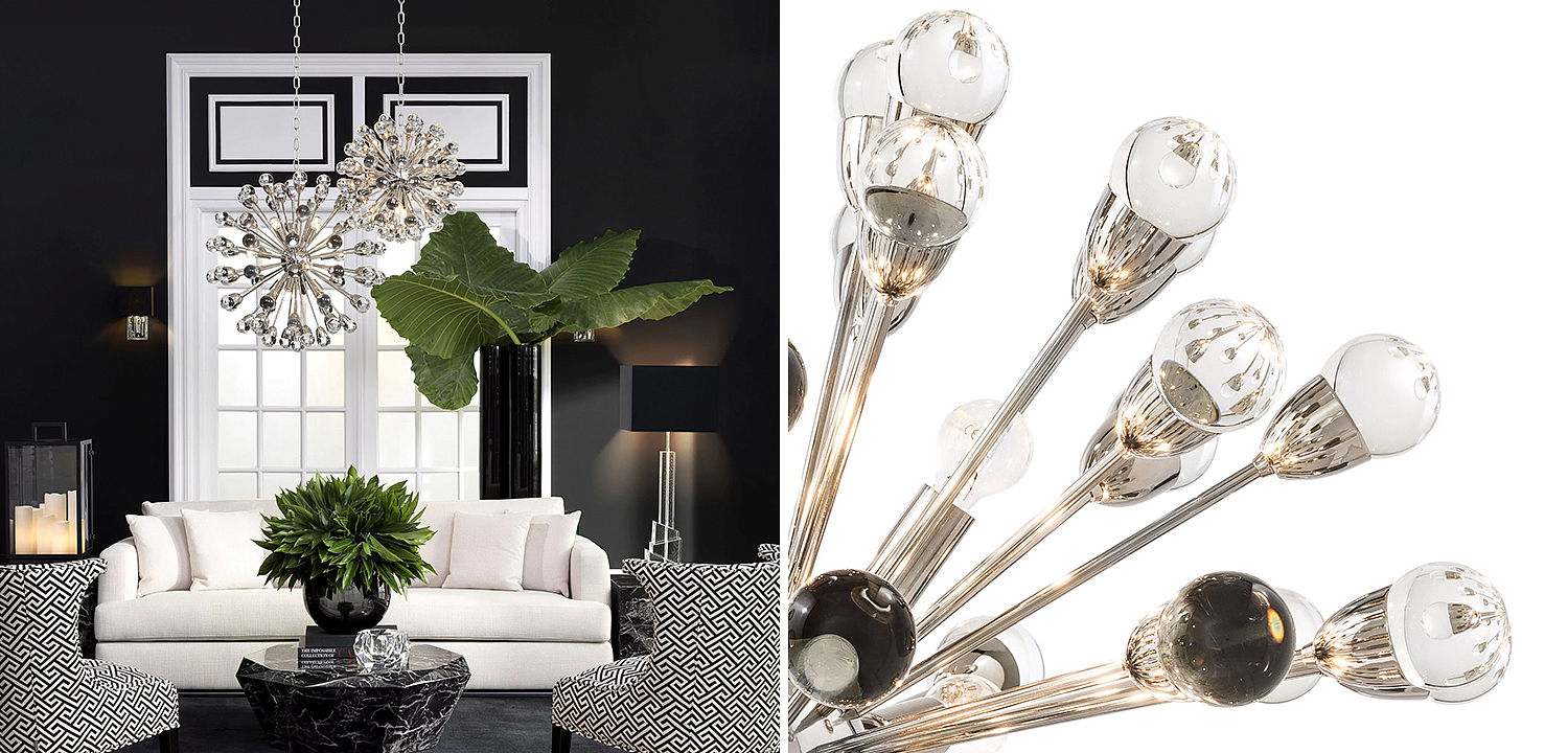 Люстра Eichholtz Chandelier Anto L Nickel - Loft-Concept в Твери