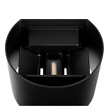 Уличный настенный светильник цилиндрической формы черного цвета из металла Urban Minimalist варинант исполнения - 4 | Loft Concept в Твери