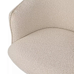 Кресло офисное полукруглое с буклированной обивкой Adjustable Chair варинант исполнения - 3 | Loft Concept в Твери