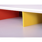 Письменный стол с 2-мя чёрными выдвижными ящиками и нишей с цветными разделителями Ballan варинант исполнения - 4 | Loft Concept в Твери