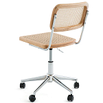 Офисный стул из ротанга на колёсах June Rattan Wicker Chair варинант исполнения - 3 | Loft Concept в Твери