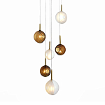 Люстра светодиодная с сферическими стеклянными плафонами Splatter варинант исполнения - 2 | Loft Concept в Твери