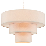 Люстра круглая трехъярусная с тканевыми абажурами Light Soft Glow варинант исполнения - 3 | Loft Concept в Твери