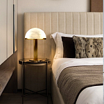 Настольная лампа c абажуром в форме купола из натурального камня  Heavenly Harmony варинант исполнения - 5 | Loft Concept в Твери