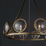 Люстра круглая с прозрачными рельефными плафонами Crystal Prism варинант исполнения - 4 | Loft Concept в Твери