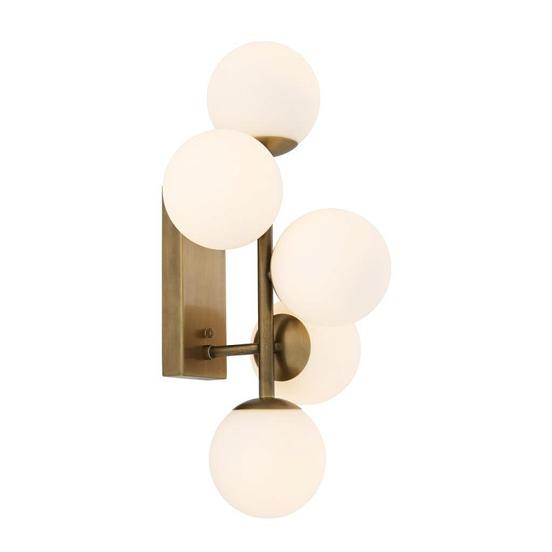 Бра Eichholtz Wall Lamp Libris Латунь Белый Бра Eichholtz Wall Lamp Libris Латунь Белый в Твери | Loft Concept