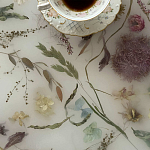 Журнальный стол из эпоксидной смолы с цветами White Flowers Epoxy Resin Coffee Table варинант исполнения - 3 | Loft Concept в Твери