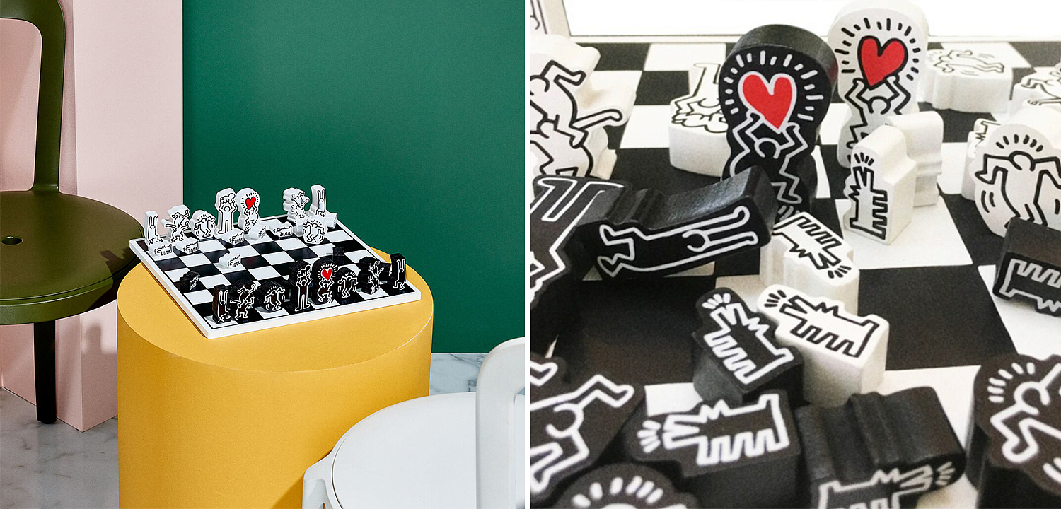 Деревянный шахматный набор Keith Haring Chess Set Деревянный шахматный набор Keith Haring Chess Set - Loft-Concept в Твери