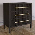 Комод Primo с 3 выдвижными ящиками Темный орех варинант исполнения - 4 | Loft Concept в Твери