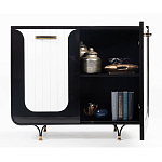 Черно-белый распашной комод Accordo варинант исполнения - 3 | Loft Concept в Твери