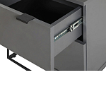 Тумба прикроватная цвета графит с ящиками Strict Lines варинант исполнения - 5 | Loft Concept в Твери