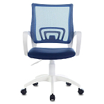 Офисное кресло с основанием из белого пластика Desk chairs Blue варинант исполнения - 4 | Loft Concept в Твери