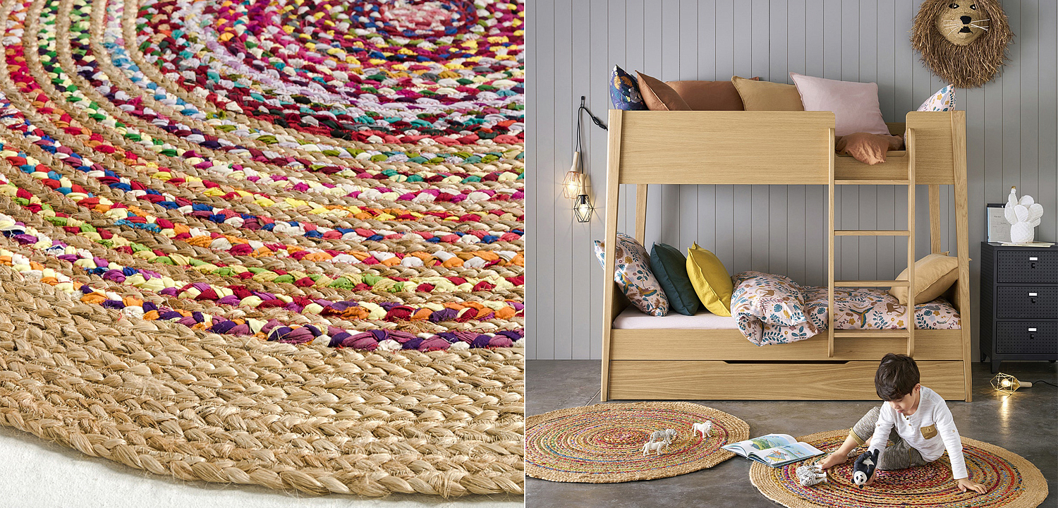 Ковер Round Multicolored Carpet джут и хлопок Ковер Round Multicolored Carpet джут и хлопок - Loft-Concept в Твери