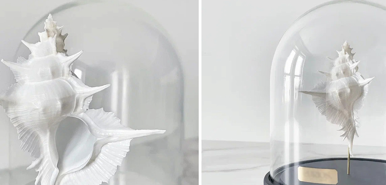 Статуэтка Murex Alabaster Glass Cloche Статуэтка Murex Alabaster Glass Cloche - Loft-Concept в Твери