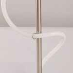 Настольная лампа белым изогнутым плафоном на круглой подставке Luke Lampco Tracer Lamp варинант исполнения - 10 | Loft Concept в Твери