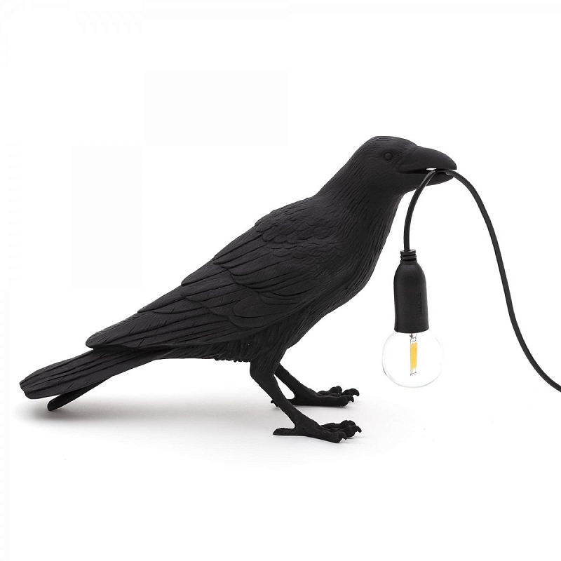 Настольная лампа Bird Lamp Black Waiting Черный Настольная лампа Bird Lamp Black Waiting Черный в Твери | Loft Concept