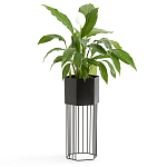 Кашпо Elevated Planters Сlive 59 черное  варинант исполнения - 3 | Loft Concept в Твери