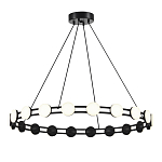 Люстра кольцевая с круглыми светодиодными источниками света Maxine Light варинант исполнения - 1 | Loft Concept в Твери