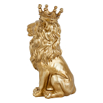 Статуэтка лев с детализированной гривой и изящной короной Lion Crown  варинант исполнения - 2 | Loft Concept в Твери