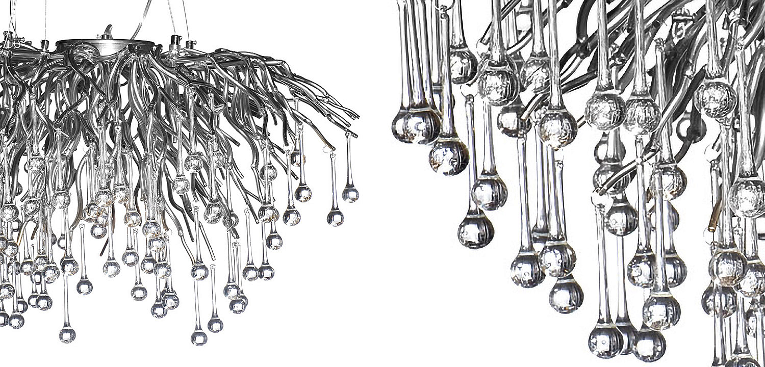 Люстра Droplet Chrome Chandelier 80 Люстра Droplet Chrome Chandelier 80 - Loft-Concept в Твери