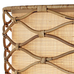 Подвесной светильник  из кованого железа и абажуром из ротанга Wicker Furniture варинант исполнения - 1 | Loft Concept в Твери