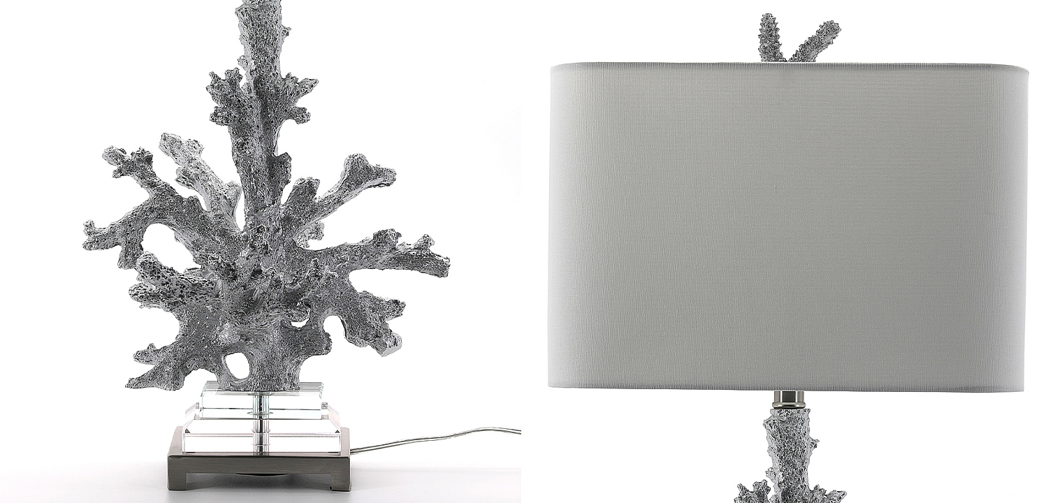 Настольная лампа Coral Grey Table Lamp Настольная лампа Coral Grey Table Lamp - Loft-Concept в Твери