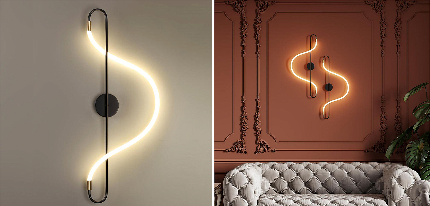 Бра GLORIFY WALL Black Wall lamp 80 Бра GLORIFY WALL Black Wall lamp 80 - Loft-Concept в Твери