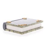 Шкатулка в виде книги из натурального камня змеевик Stone Casket варинант исполнения - 4 | Loft Concept в Твери