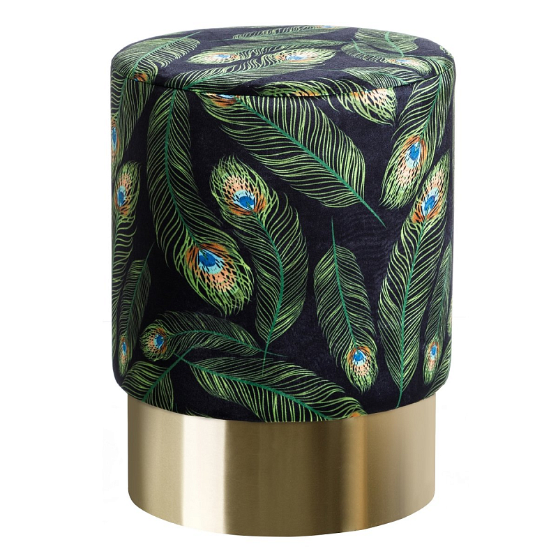 Пуф Peacock Feather Мульти Золотой Пуф Peacock Feather Мульти Золотой в Твери | Loft Concept