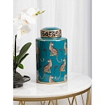 Ваза фарфоровая с крышкой Leopard Ccollection варинант исполнения - 3 | Loft Concept в Твери