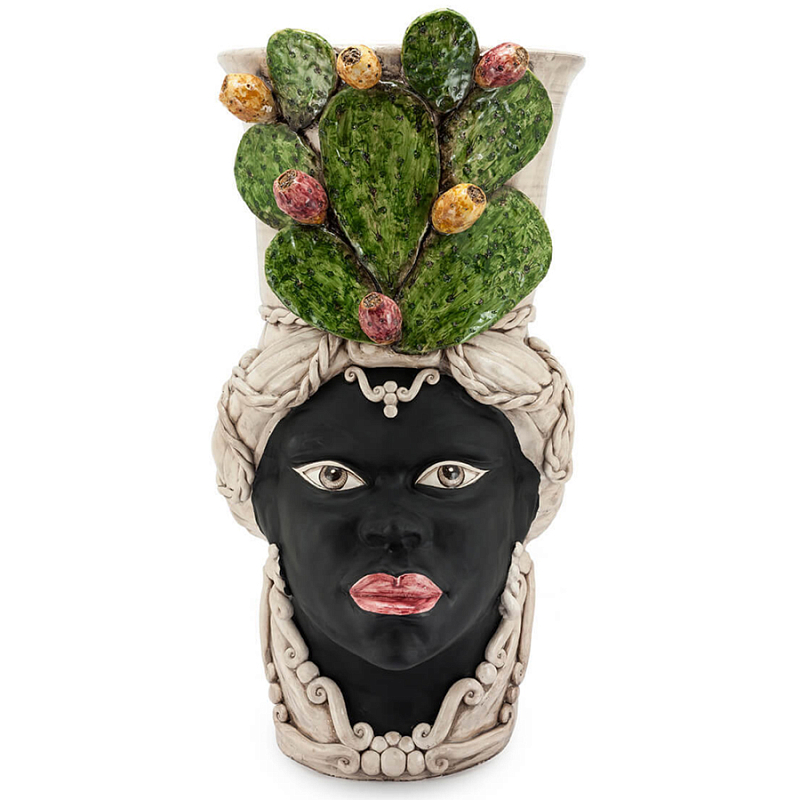 Большая Напольная ваза Abhika VASE MORO LADY FICO Зеленый Коричневый Большая Напольная ваза Abhika VASE MORO LADY FICO Зеленый Коричневый в Твери | Loft Concept