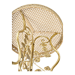 Столик приставной золотистый с орнаментом на столешнице Tanzania варинант исполнения - 3 | Loft Concept в Твери