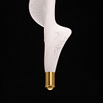 Люстра с белым скрученным плафоном Golden Swirl варинант исполнения - 8 | Loft Concept в Твери