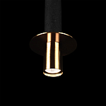 Подвесной светильник с узким цилиндрическим плафоном и золотым металлическим декором Concrete Pipe варинант исполнения - 7 | Loft Concept в Твери
