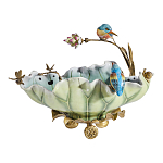 Чаша в виде листка лотоса с птицами Eden Garden варинант исполнения - 3 | Loft Concept в Твери