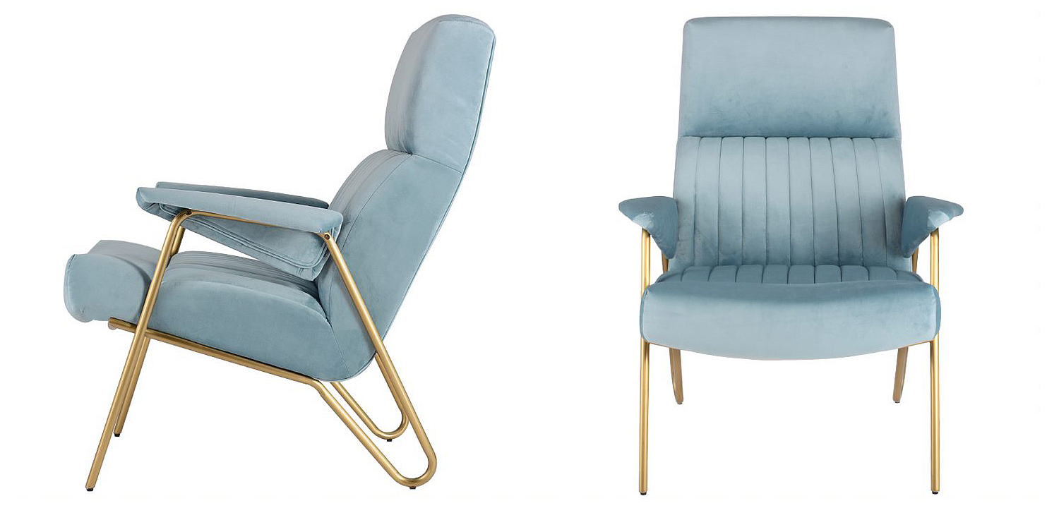 Кресло Solonar light blue Кресло Solonar light blue - Loft-Concept в Твери