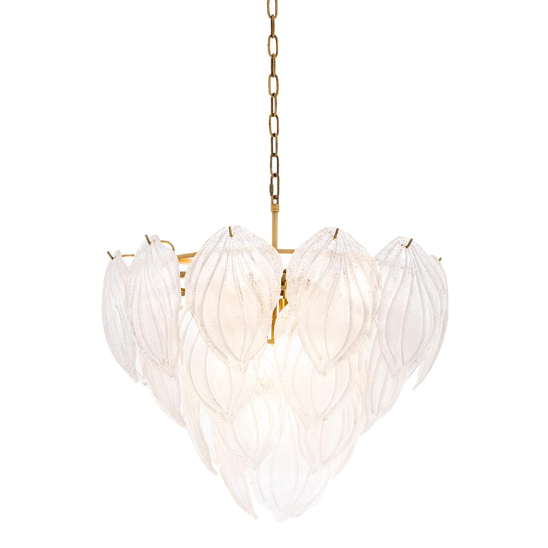 Люстра Chandelier Novida Латунь Античная полированная Прозрачный Люстра Chandelier Novida Латунь Античная полированная Прозрачный в Твери | Loft Concept