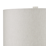 Настольная лампа мраморная с тканевым цилиндрическим абажуром Sharpened варинант исполнения - 2 | Loft Concept в Твери