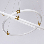 Люстра подвесная с двумя пересекающимися белыми светодиоидными кольцами Luke Lampco Tracer Lamp варинант исполнения - 8 | Loft Concept в Твери