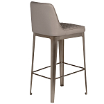 Стул барный светло-серый из экокожи Spectacular High Bar Stool варинант исполнения - 2 | Loft Concept в Твери